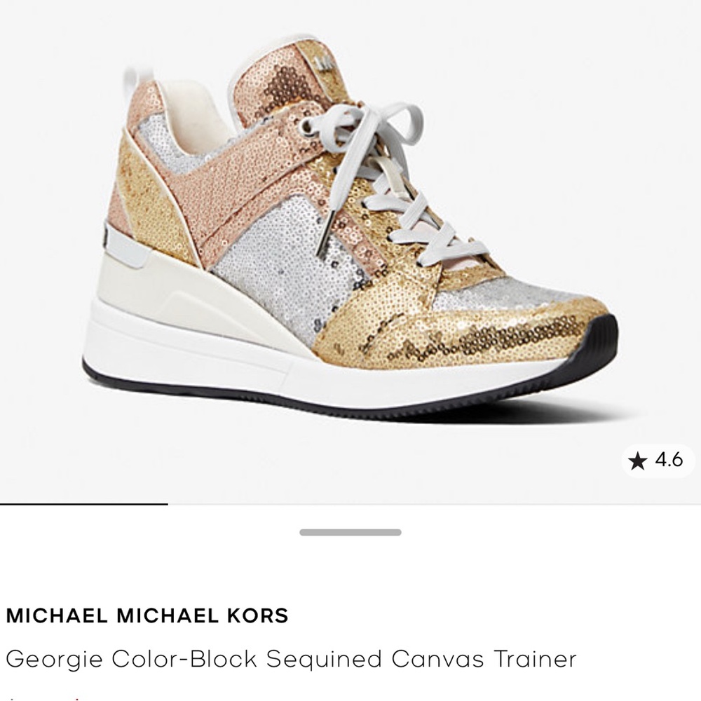 Michael Kors sz 6 Sequin-Embellished Women's Sneakers